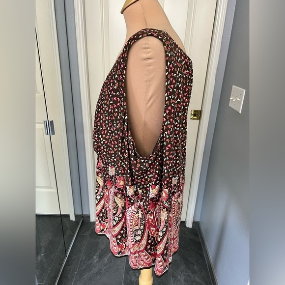 Vintage Talbots Pure Silk Floral Paisley Sleeveless Tank Top - Picture 5 of 8